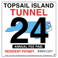 Topsail Island Tunnel Sticker