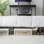 IRIS USA 22 Qt Underbed Storage Stackable Organizer Bin Container with Sliding Drawer, 2 Pack