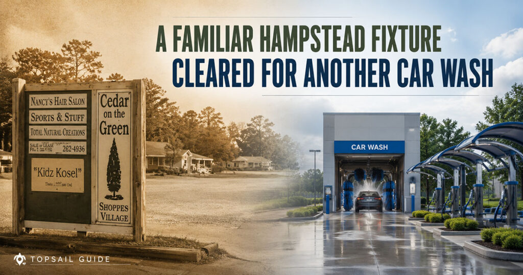 A Familiar Hampstead Fixture is Being Cleared for Another Car Wash