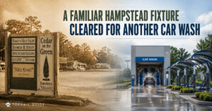 A Familiar Hampstead Fixture is Being Cleared for Another Car Wash
